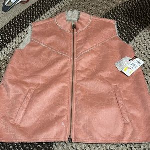 Suede leather vest (fake) women’s